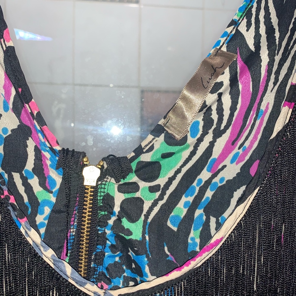 Printed fringe dress - Picture 4 of 8